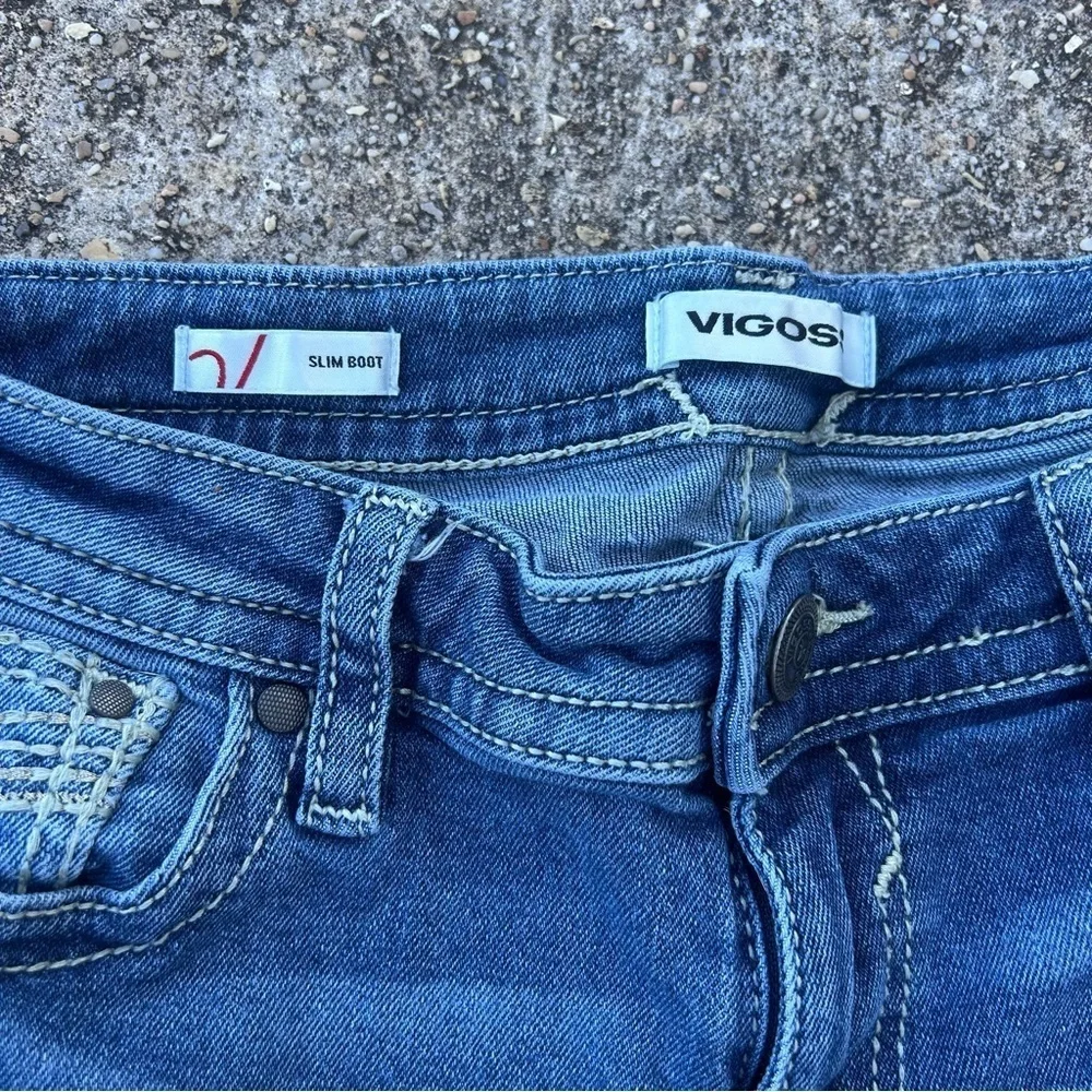 Vigoss Women's Boot Cut Jeans in Vibrant Blue
